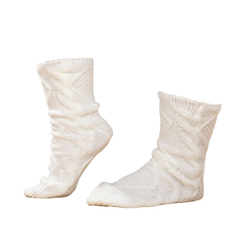 M-Brace, Sara, Strikket sokker, One Size, Off White
